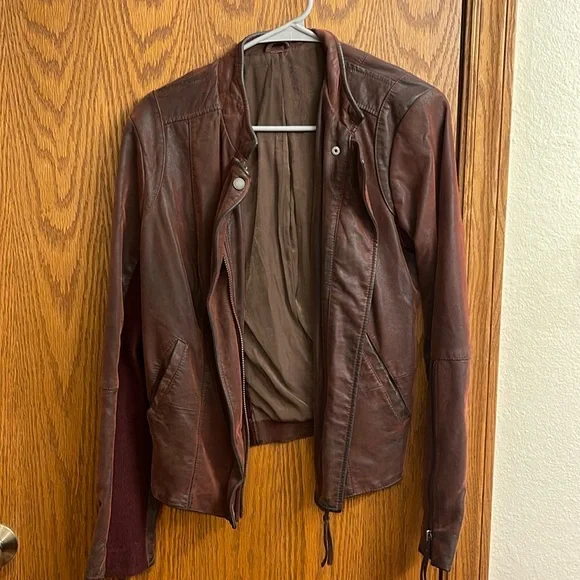 Free People leather jacket - Picture 1 of 2